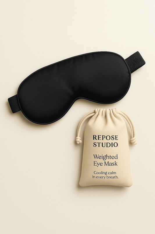 Silk Cooling Sleep Mask - Light Blocking + Beads - Repose Studio